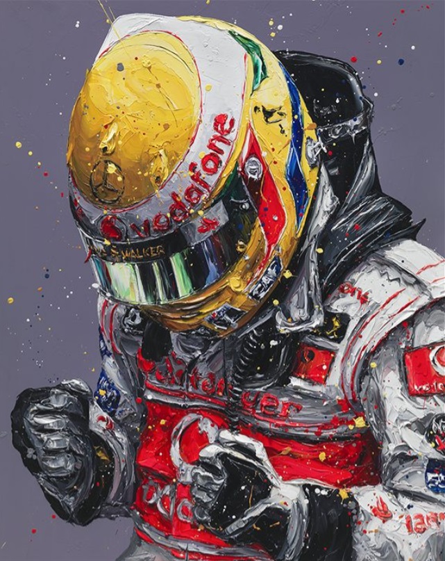 Lewis Hamilton - First Career Win (Canvas) 