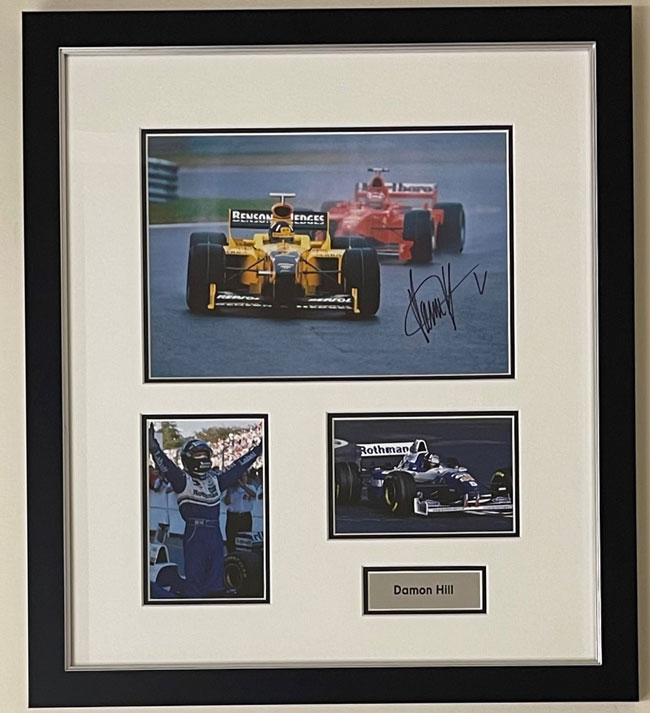 Damon Hill - Signed Montage