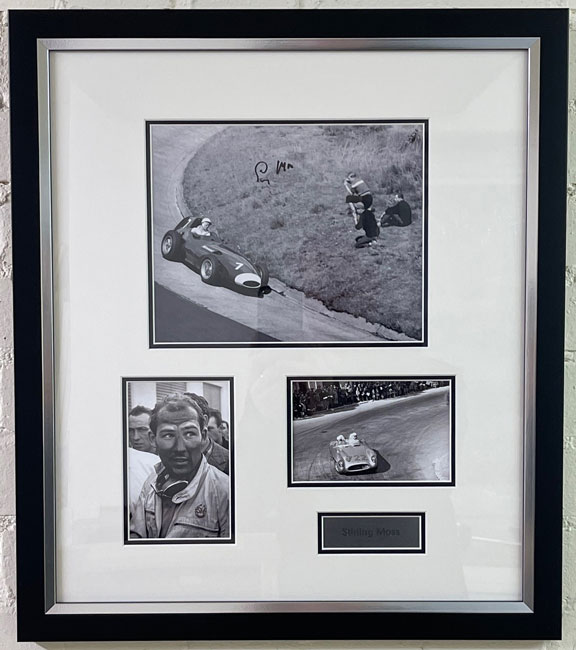 Stirling Moss - Signed Montage 