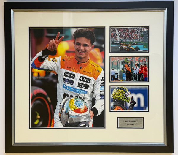 Lando Norris - Signed Montage (Large) 