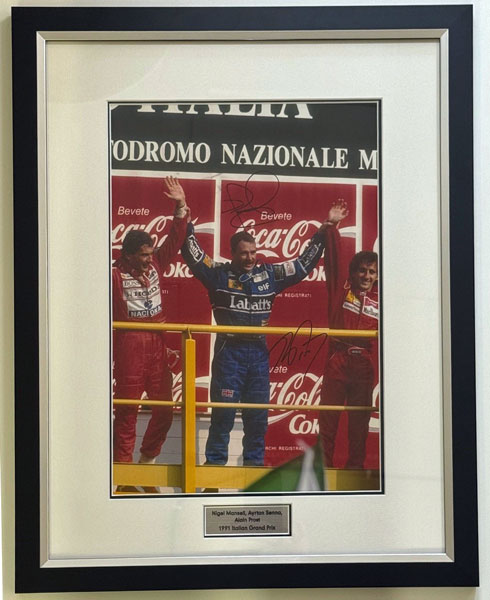 Podium Performance - Mansell, Prost, Senna - Italian GP 91