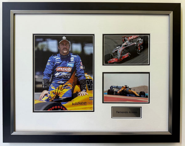 Fernando Alonso - Signed Montage II 