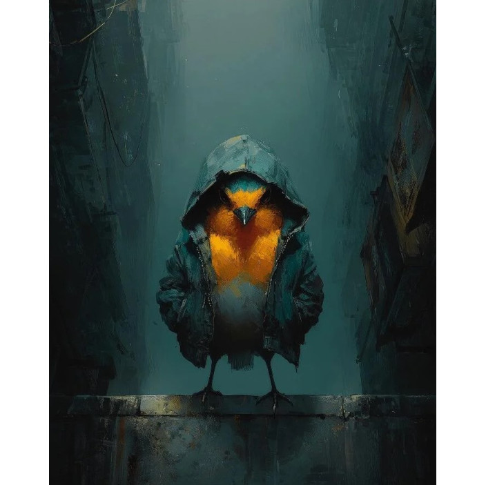 Robin in the Hood by Boid | Limited Edition, Signed Print Robin in the Hood by Boid | Limited Edition, Signed Print