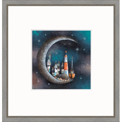 Harbour Moon by Gary Walton | Framed, Limited Edition Print Harbour Moon by Gary Walton | Framed, Limited Edition Print