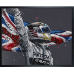 Lewis Hamilton - Union Jack (Canvas)