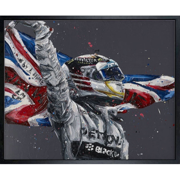 Lewis Hamilton - Union Jack (Canvas)