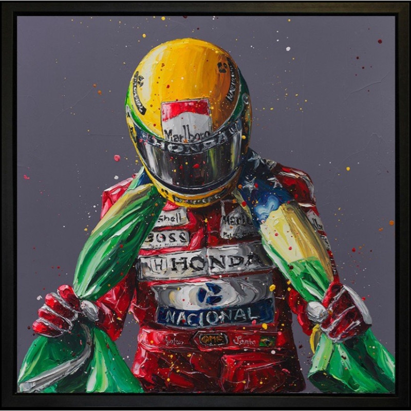 Senna Brazil Flag II - Paul Oz