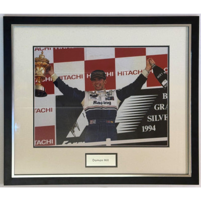Damon Hill - Signed Photograph (Podium) Damon Hill - Signed Photograph (Podium)