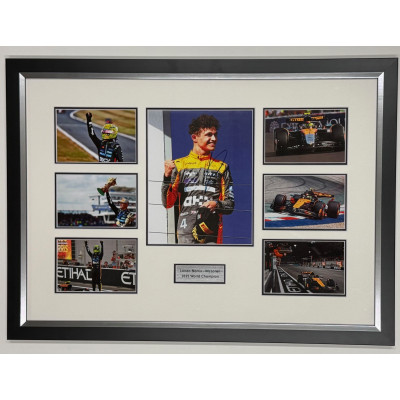 Lando Norris - World Champion 2025 - Signed Montage II Lando Norris - World Champion 2025 - Signed Montage II
