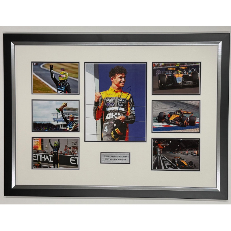 Lando Norris - World Champion 2025 - Signed Montage II Lando Norris - World Champion 2025 - Signed Montage II