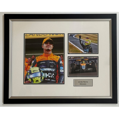 Lando Norris - Signed Montage I Lando Norris - Signed Montage I