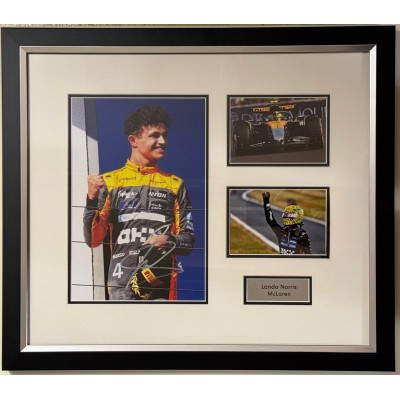 Lando Norris - Signed Montage 3 Lando Norris - Signed Montage 3