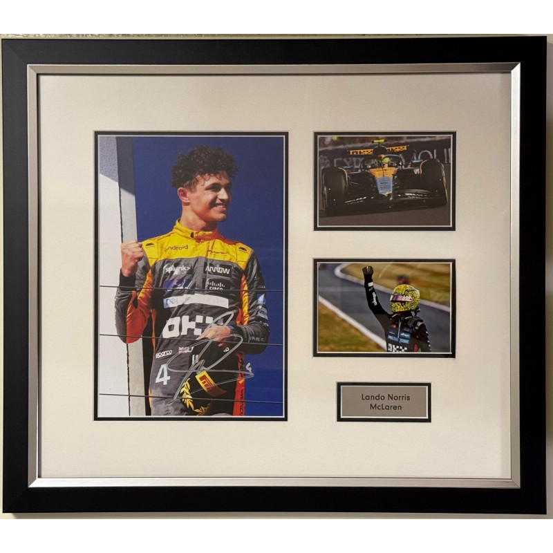 Lando Norris - Signed Montage 3