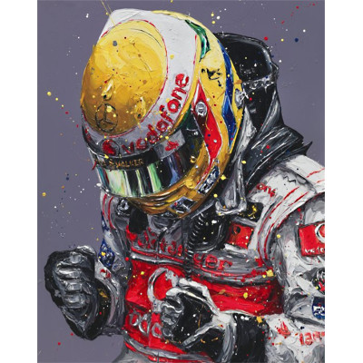Lewis Hamilton - First Career Win (Canvas)