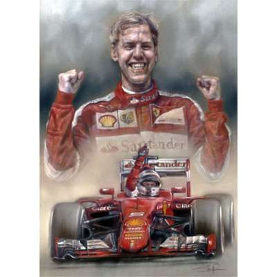 Victory In Hungary 2015 - Sebastian Vettel