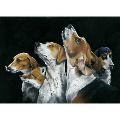 Friend & Foe (Fox Hounds & Fox) Large
