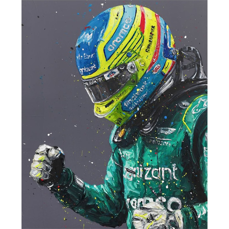 Fernando Alonso (Canvas) - Aston Martin Fernando Alonso (Canvas) - Aston Martin