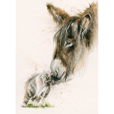 French Kiss (Donkey & Cat)
