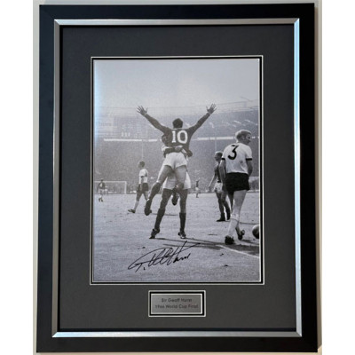 Sir Geoff Hurst 1966 Celebration Black/ White