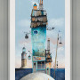 Harbourside Boat Yard by Gary Walton | Framed Limited Edition Canvas Board