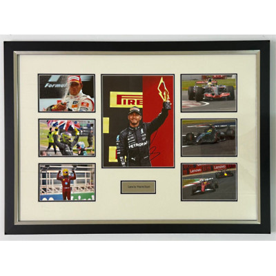 Lewis Hamilton - Signed Montage