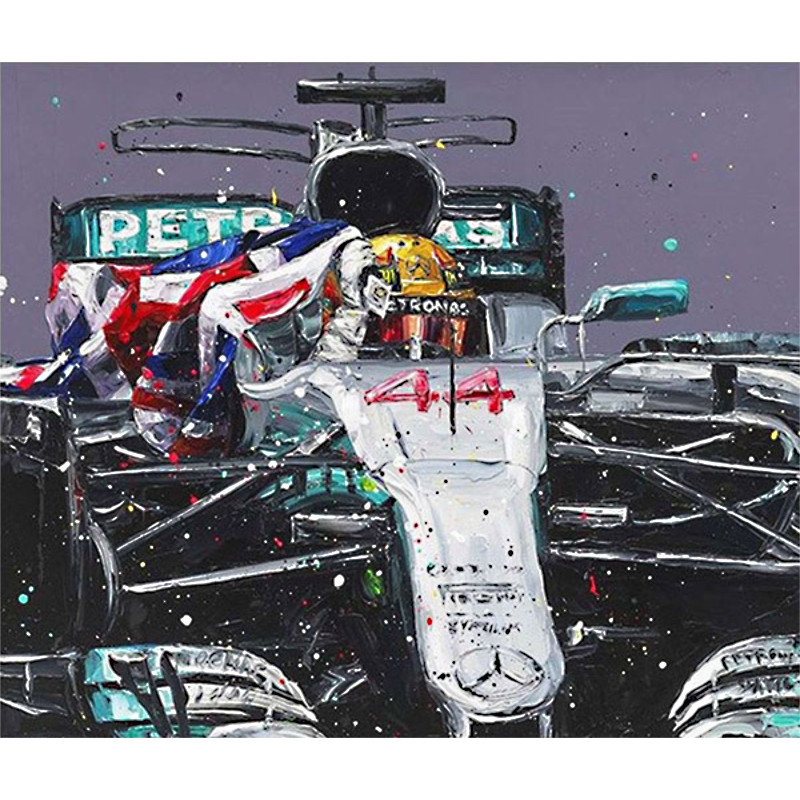 Lewis Hamilton - Mexico 2017 (Canvas)