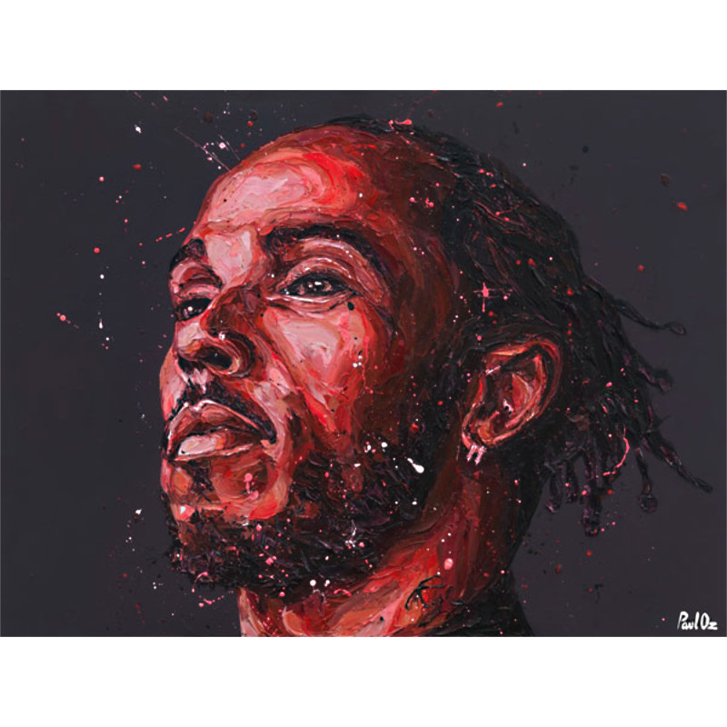 Lewis Hamilton - Red (Canvas) Lewis Hamilton - Red (Canvas)