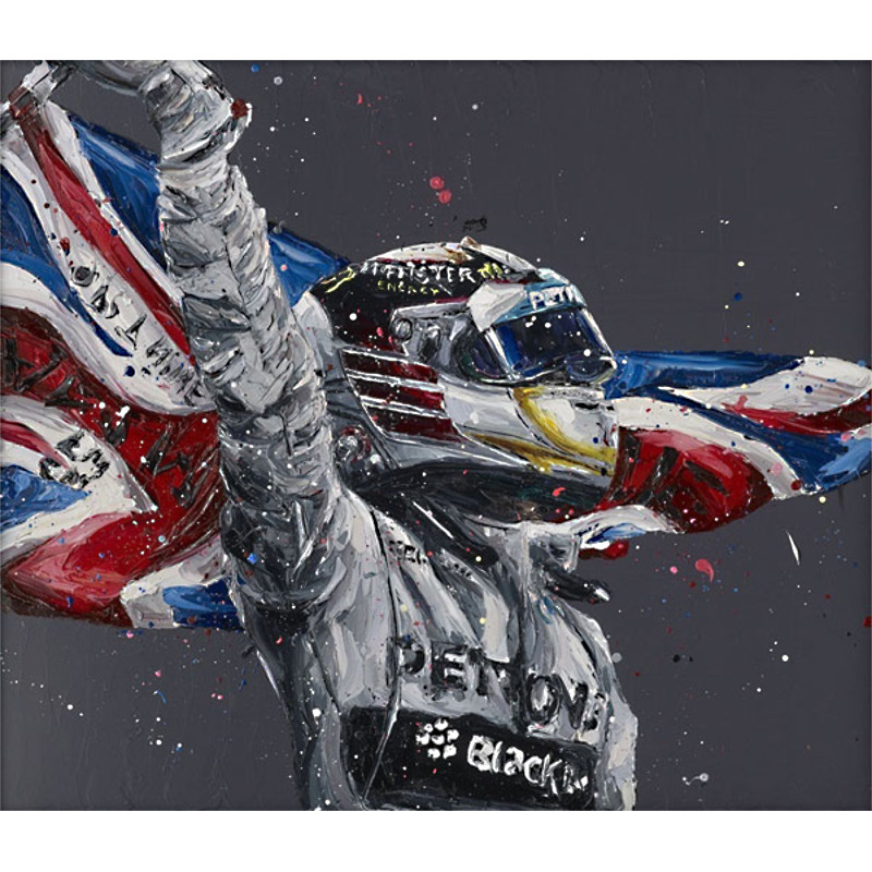 Lewis Hamilton - Union Jack (Canvas)