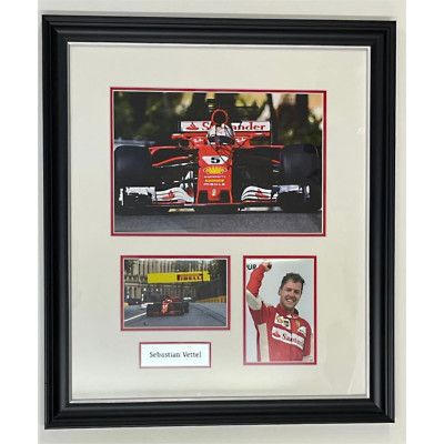 Sebastian Vettel II - Signed Montage