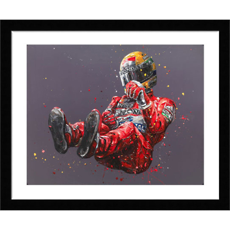 Ayrton Senna Bronze Study (Print)