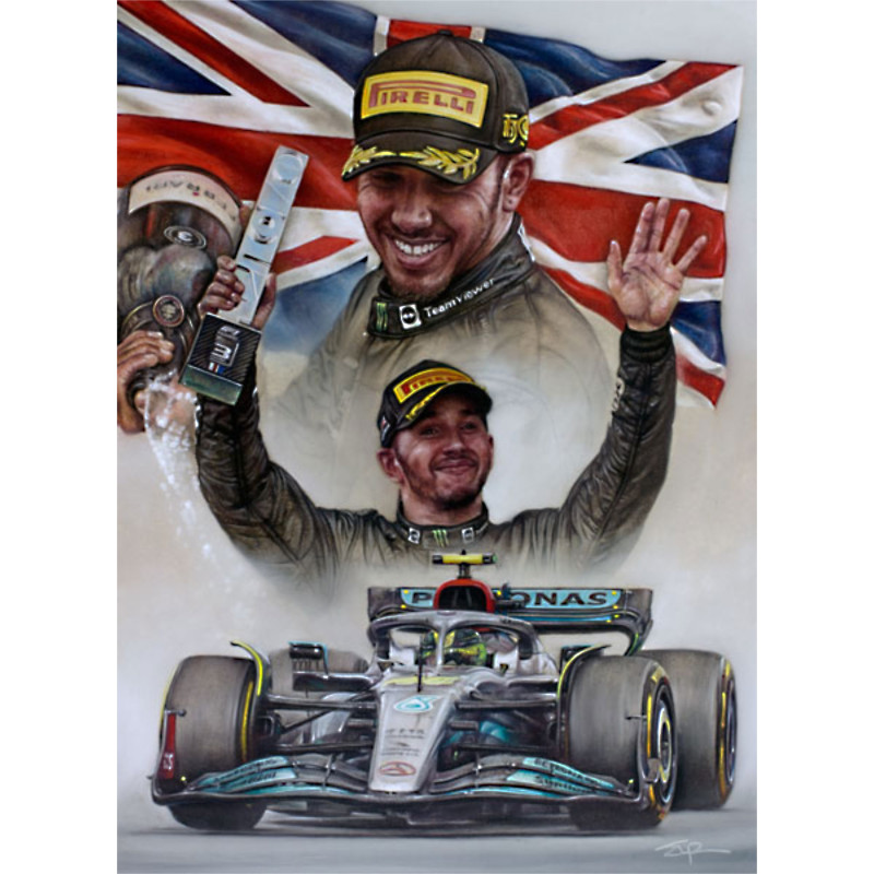 Silverstone Podium - 2022 - Lewis Hamilton