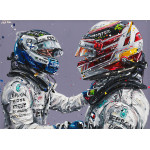 Teammates - Hamilton & Bottas (Canvas) Teammates - Hamilton & Bottas (Canvas)
