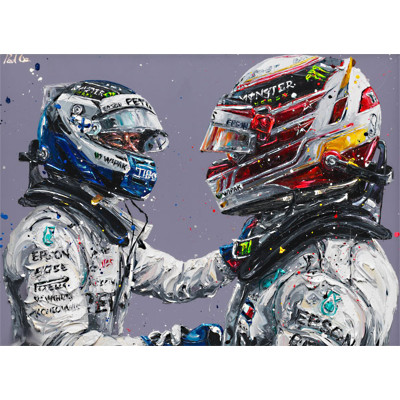 Teammates - Hamilton & Bottas (Canvas)