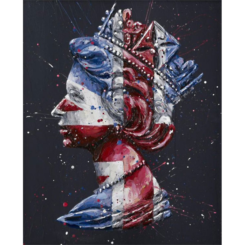 Union Jack Queen (Canvas)