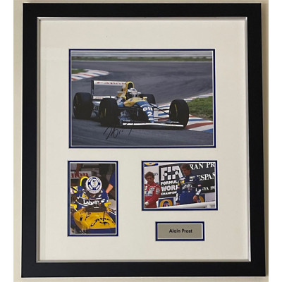 Alain Prost - Signed Montage