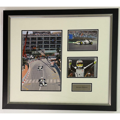 Jenson Button Brawn GP - Signed Montage