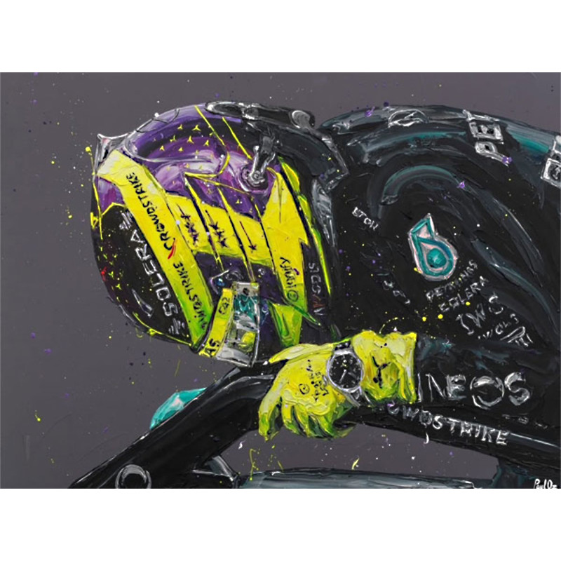 Lewis Hamilton - The Last Kiss (Canvas) Lewis Hamilton - The Last Kiss (Canvas)