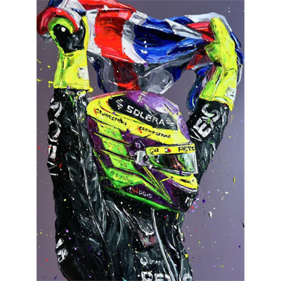 Lewis Hamilton - Silverstone 2024 (Canvas)