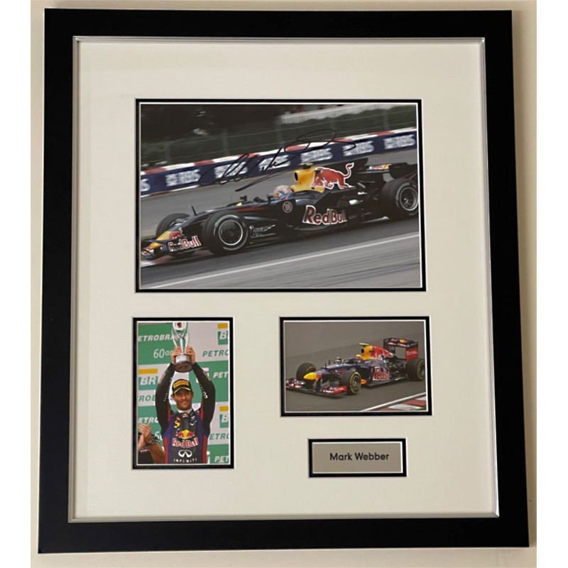 Mark Webber - Signed Montage Mark Webber - Signed Montage