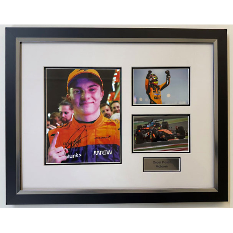 Oscar Piastri - Signed Montage I Oscar Piastri - Signed Montage I