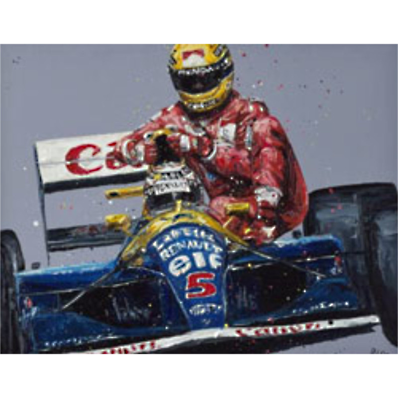 Taxi - Senna & Mansell (Canvas)